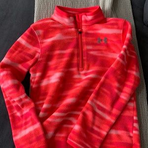 Girls Pink Under Armour Pull Over